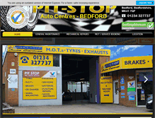 Tablet Screenshot of pitstopbedford.co.uk